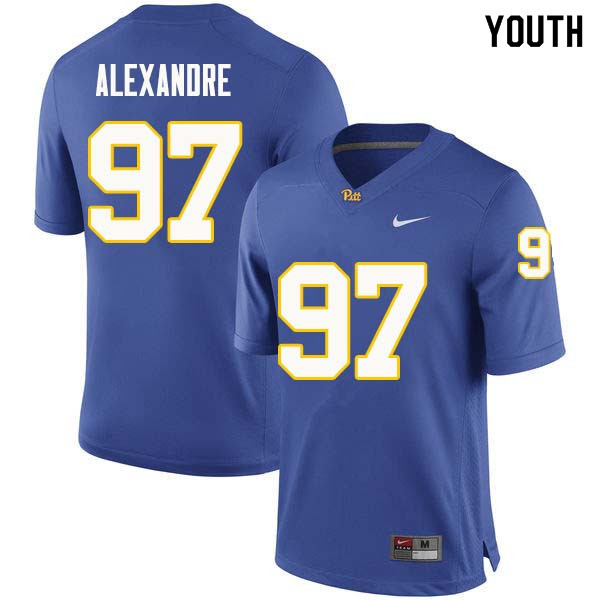 Youth #97 Deslin Alexandre Pittsburgh Panthers College Football Jerseys Sale-Royal